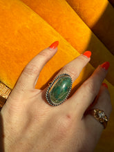 Load image into Gallery viewer, Turquoise Sterling Silver Ring Size 5.25
