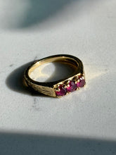 Load image into Gallery viewer, Vintage 1970s Ruby 18k Gold Ring Size 4.25
