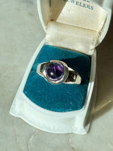 Load image into Gallery viewer, Amethyst Sterling Silver Ring Size 9

