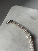 Load image into Gallery viewer, Vintage Sterling Silver Heart Bracelet 7”
