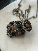 Load image into Gallery viewer, Multistone Container Necklace 30”
