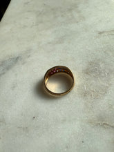 Load image into Gallery viewer, Diamond Ruby Blue Sapphire 14k Gold Ring Size 6.75
