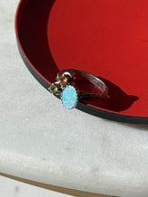 Load image into Gallery viewer, Vintage Sterling Silver Opal, Citrine &amp; Peridot Ring Size 5
