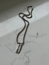 Load image into Gallery viewer, Vintage Lucky Spellout Ball Chain Sterling Necklace 18”
