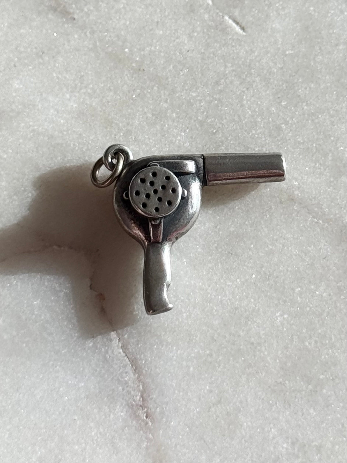 James Avery Hair Blow Dryer Sterling Charm