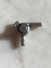 Load image into Gallery viewer, James Avery Hair Blow Dryer Sterling Charm
