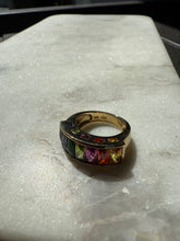 Load image into Gallery viewer, Rainbow Gold Vermeil Ring Size 7.25
