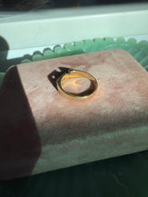 Load image into Gallery viewer, ‘KB’ Vintage Solid 14k Yellow Gold Diamond Ring Size 7
