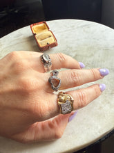 Load image into Gallery viewer, Vintage Heart Sterling Silver Ring
