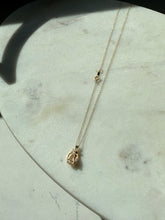 Load image into Gallery viewer, 14k Yellow Gold Opal &amp; Diamond Necklace 19”
