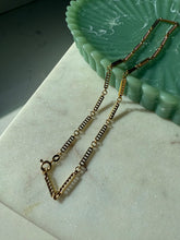Load image into Gallery viewer, Ladder Link 18k Yellow Gold Chain 16”
