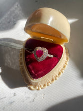 Load image into Gallery viewer, Heart Shape Burma Ruby &amp; VS Diamond 14k Yellow Gold Ring
