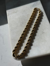 Load image into Gallery viewer, Vintage 12k Gold Fill Chunky Rope Chain 18”
