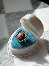 Load image into Gallery viewer, Vintage Agate Sterling Silver Ring Size 6.75
