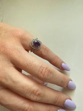 Load image into Gallery viewer, Amethyst Sterling Silver Ring
