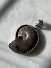 Load image into Gallery viewer, Ammonite Shell Sterling Silver Chunky Pendant
