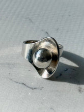 Load image into Gallery viewer, Vintage Solid Sterling Silver Ring Size 6.75

