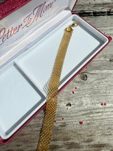 Load image into Gallery viewer, Mesh Gold Vermeil Bracelet 7.5”
