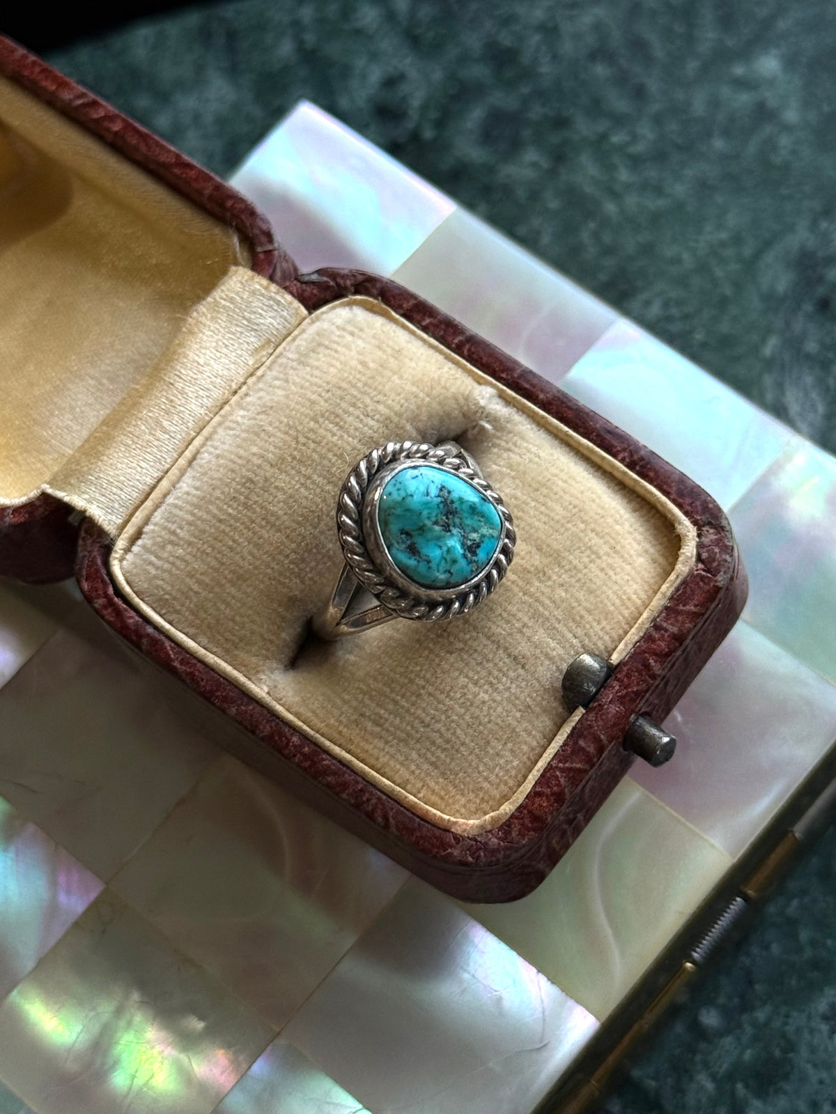 Turquoise Navajo Sterling Silver Ring