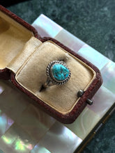 Load image into Gallery viewer, Turquoise Navajo Sterling Silver Ring
