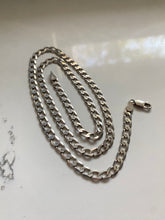 Load image into Gallery viewer, Curb Link Vintage Sterling Silver Chain
