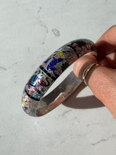 Load image into Gallery viewer, Chunky Enamel Sterling Bangle 8”
