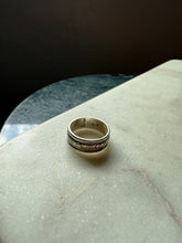 Load image into Gallery viewer, Vintage Engraved Sterling Silver Solid Band Size 7
