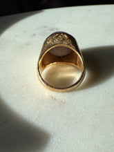 Load image into Gallery viewer, Star Sapphire &amp; Diamond 14k Yellow Gold Ring Size 8
