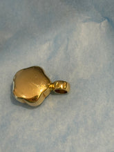 Load image into Gallery viewer, Puffy Blue &amp; White Flower 18k Gold Charm
