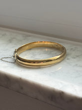 Load image into Gallery viewer, Vintage Gold Vermeil Hinged Bangle Bracelet
