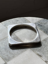 Load image into Gallery viewer, Mexico Sterling Silver Solid Square Bangle Bracelet
