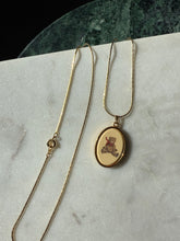 Load image into Gallery viewer, Vintage Teddy Bear Gold Plated Necklace 24”

