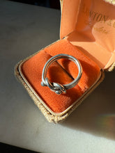 Load image into Gallery viewer, Solid Sterling Silver Knot Ring Size 8.5
