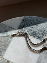 Load image into Gallery viewer, Deadstock Sterling Silver Rounded Box Chain Bracelet 8.5”
