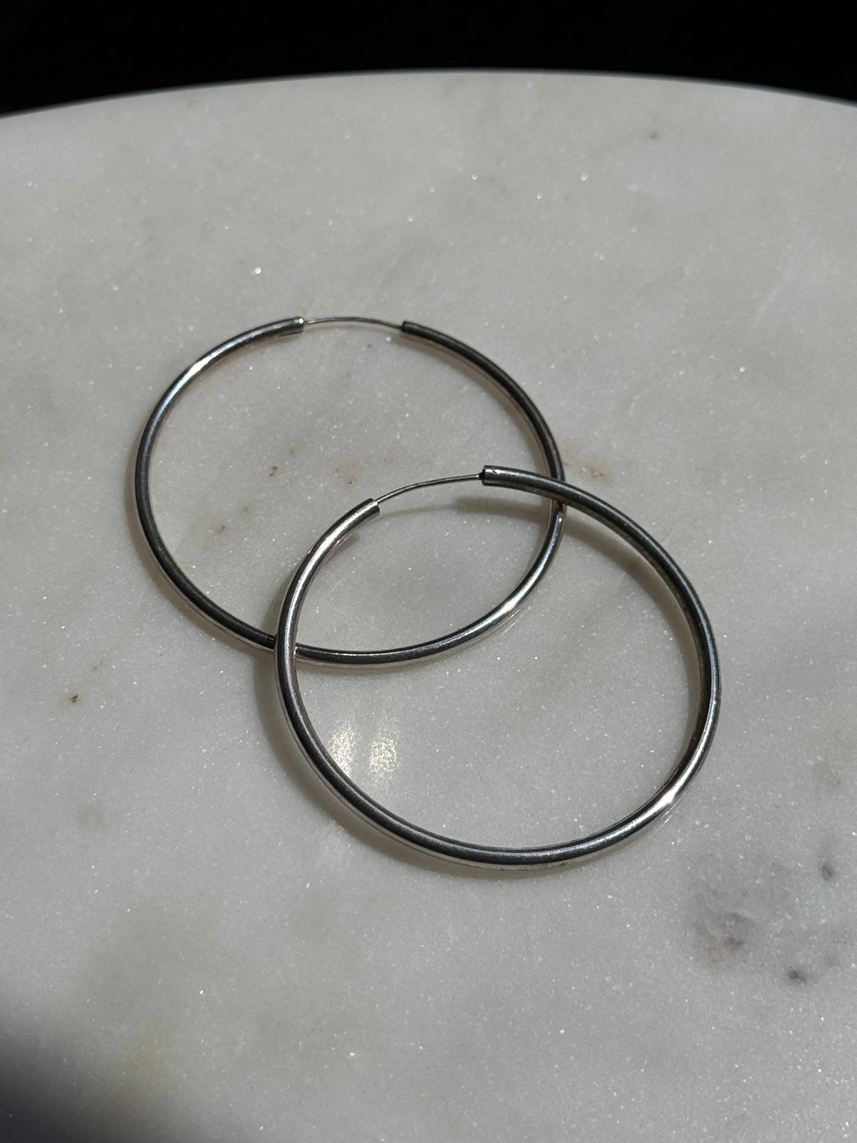 Sterling Silver Thin Hoops
