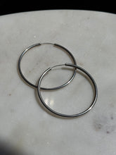 Load image into Gallery viewer, Sterling Silver Thin Hoops
