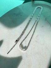 Load image into Gallery viewer, Italian Byzantine Solid Sterling Silver Chain 24”
