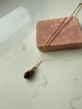 Load image into Gallery viewer, Tourmaline Gold Vermeil Necklace 18”
