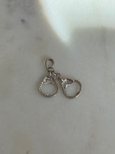 Load image into Gallery viewer, White Gold &amp; Diamonds 14k Mini Handcuffs Charm
