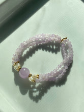 Load image into Gallery viewer, Amethyst &amp; Rice Pearl 14k Gold Bracelet
