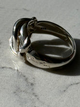 Load image into Gallery viewer, Chunky Double C Sterling Silver Ring Size 10

