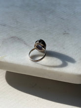 Load image into Gallery viewer, Purple Jade Sterling Silver Ring Size 8
