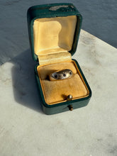 Load image into Gallery viewer, Antique 9k Gold Gypsy Trilogy Ring Size 6
