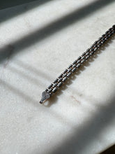 Load image into Gallery viewer, Italian Panther Link Sterling Silver Bracelet 6.75”
