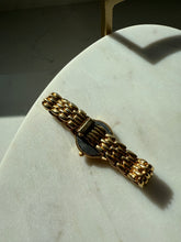 Load image into Gallery viewer, Seiko White Face Gold Tone Watch 6.5”
