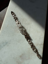 Load image into Gallery viewer, Love You Teddy Bear Sterling Silver Bracelet 6.75”
