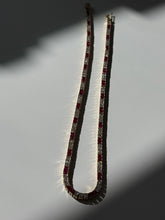 Load image into Gallery viewer, Gold Vermeil Tennis Necklace 18”
