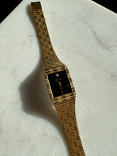 Load image into Gallery viewer, Pierre Cardin Gold Tone Black Face Watch
