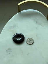 Load image into Gallery viewer, Vintage Black Onyx Circular Disc Pendant
