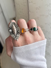 Load image into Gallery viewer, Petrified Florida Palm Sterling Silver Ring Size 8.75
